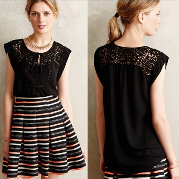 Anthropologie Tops - Anthropologie | Meadow Rue Lacescroll Top